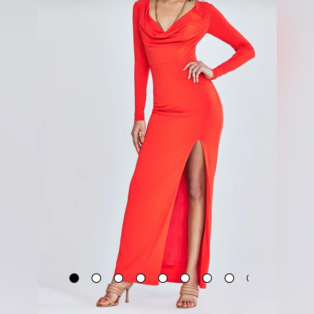 Gabrielle Union New York And Company Brenda Draped Scoop-Neck Dress